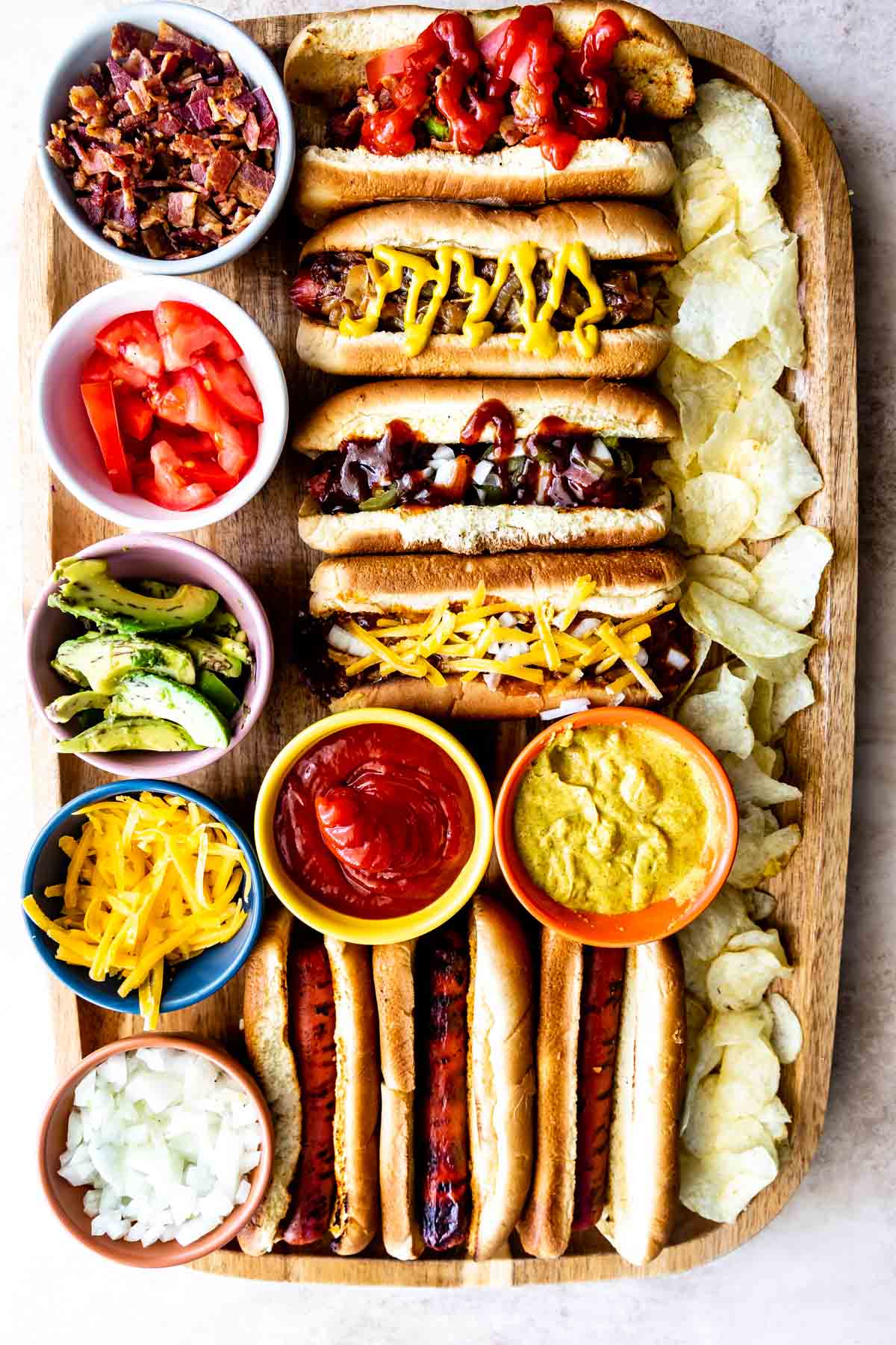 Easy Hot Dog Bar Ideas for Summer Parties & Birthdays